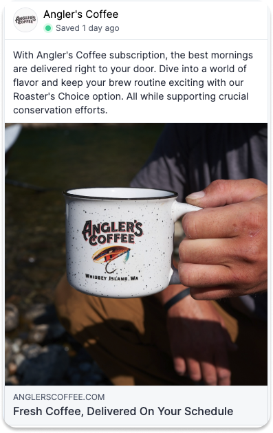 Anglers Coffee Ad