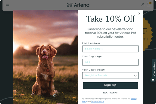 Arterra Pet - New Sub Offer