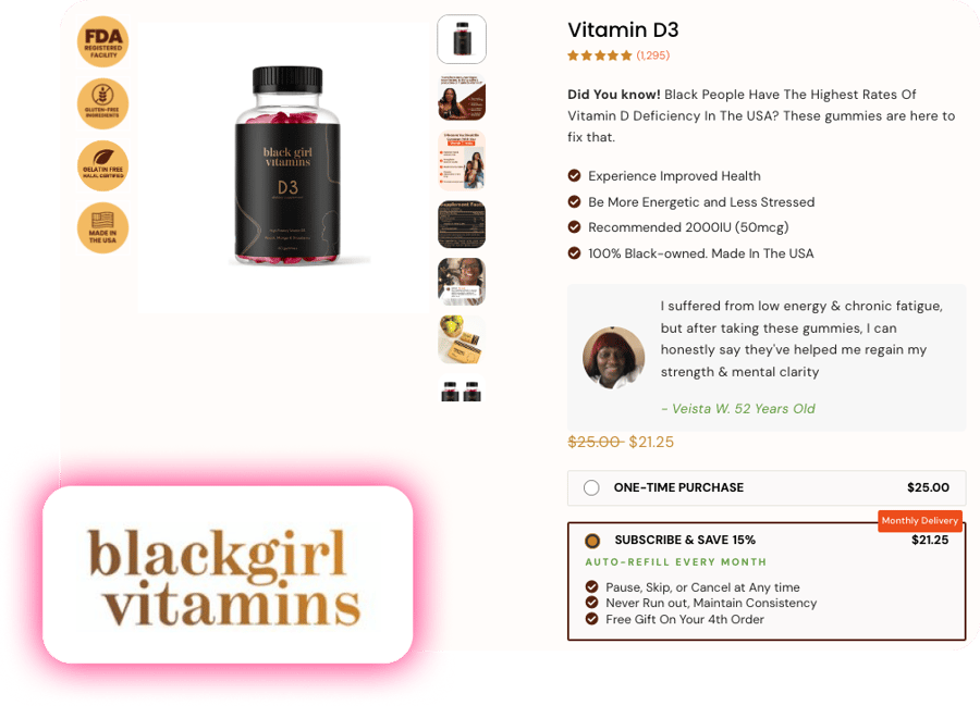 Black Girl Vitamins - Subscription Buy Box