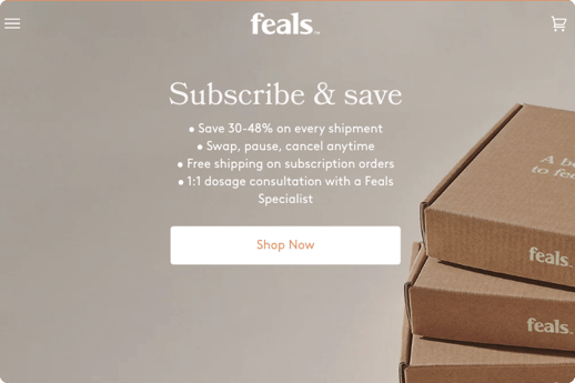 Feals - New Sub Offer