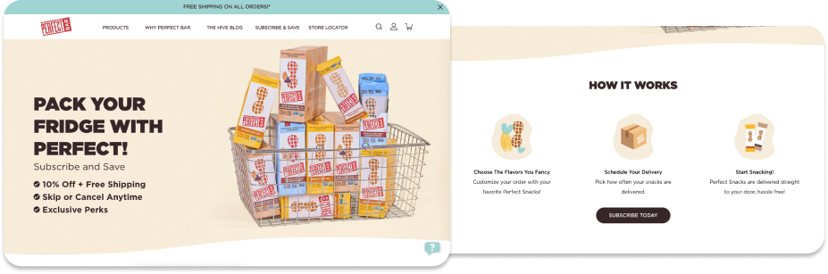 Perfect Snacks - Landing Page