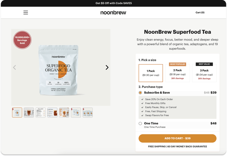 Noonbrew - Subscription offer