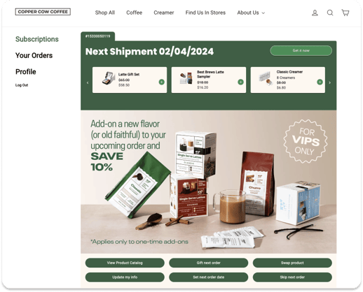 Copper Cow - Customer Portal