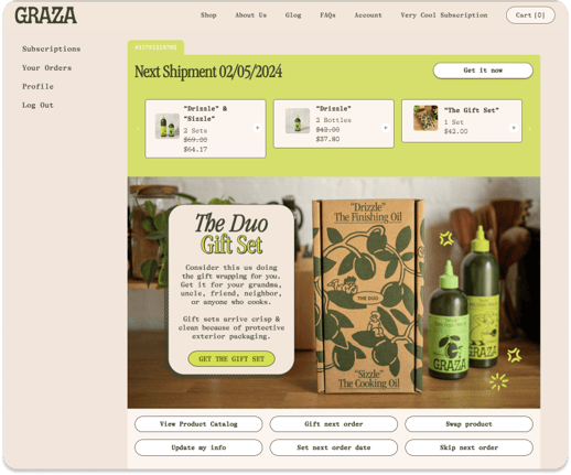 Graza - Customer Portal