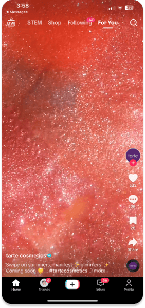 Tarte - Teaser TikTok