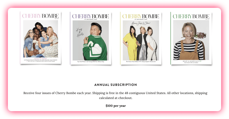 Cherry Bombe - Annual Subscription